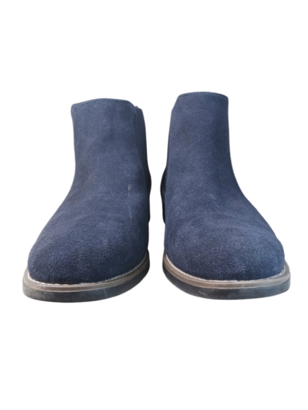 Bruno Marc Boots Men's 13 Blue Suede Pull-on Chelsea Dress Casual Shoes - Picture 3 of 9